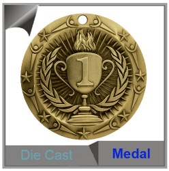 Die cast Medal without color